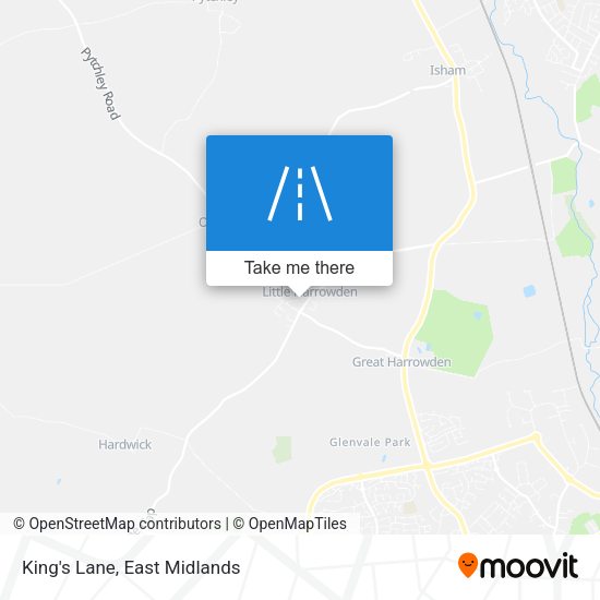 King's Lane map