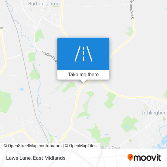 Laws Lane map
