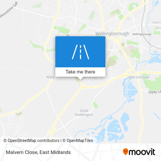 Malvern Close map