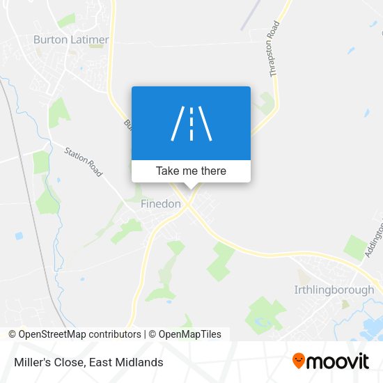 Miller's Close map