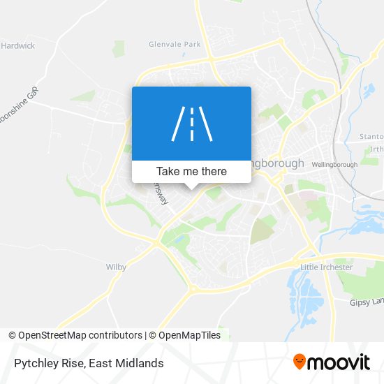 Pytchley Rise map
