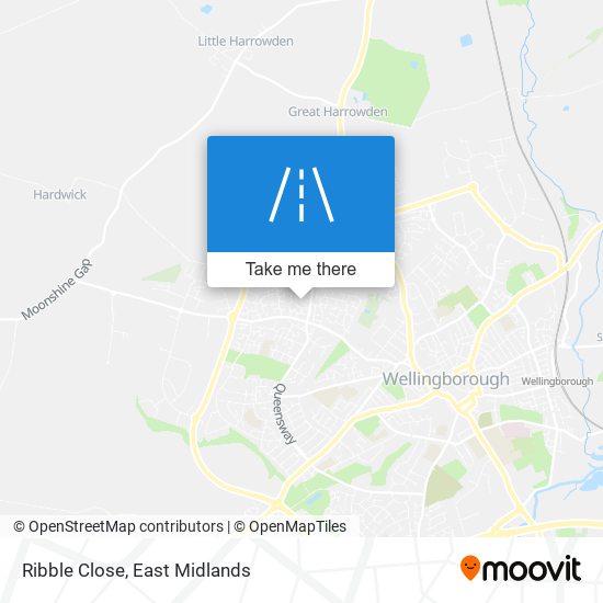 Ribble Close map