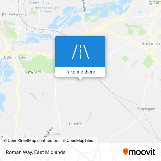 Roman Way map