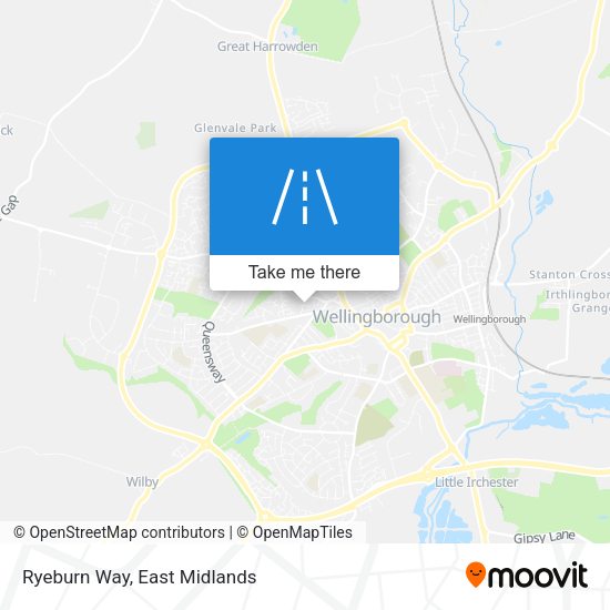Ryeburn Way map
