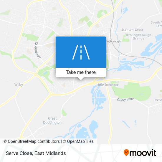 Serve Close map