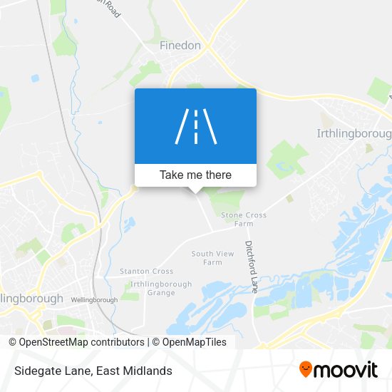Sidegate Lane map