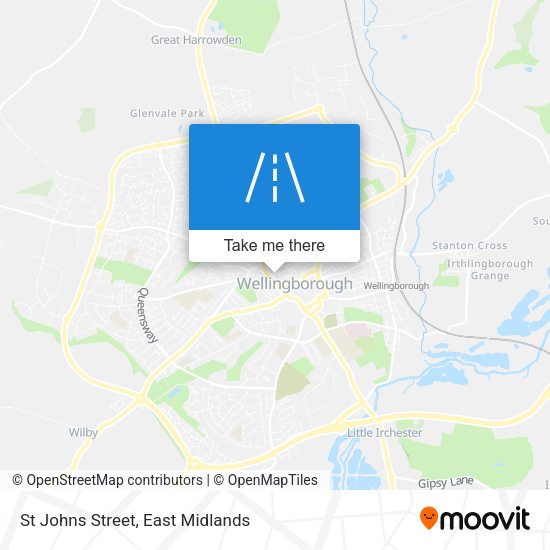 St Johns Street map