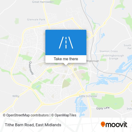 Tithe Barn Road map