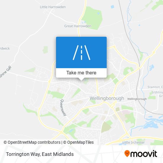 Torrington Way map