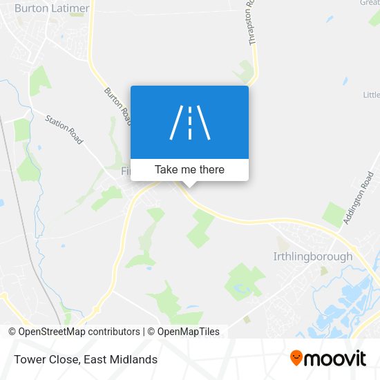 Tower Close map