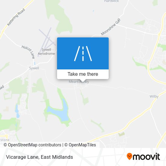 Vicarage Lane map