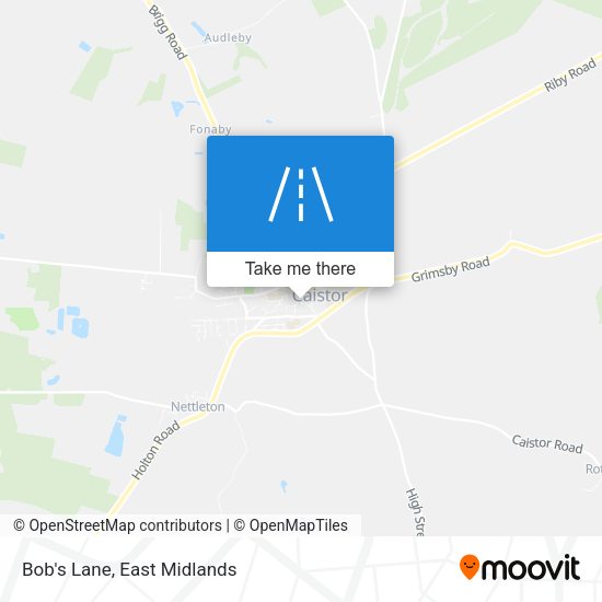 Bob's Lane map
