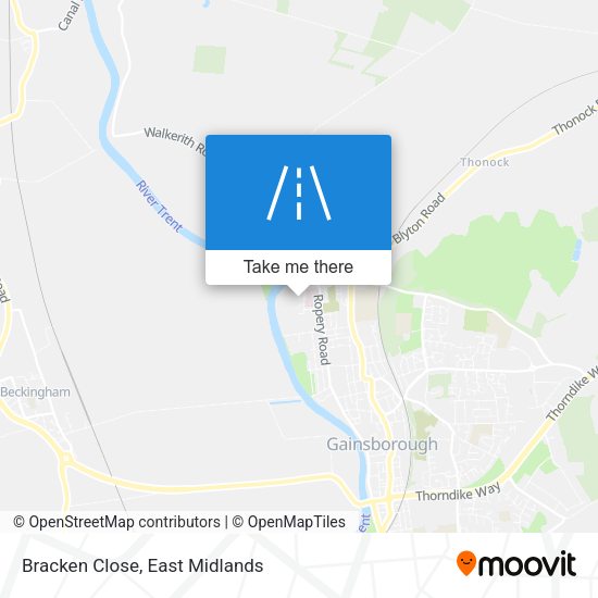 Bracken Close map
