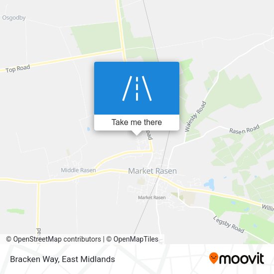 Bracken Way map