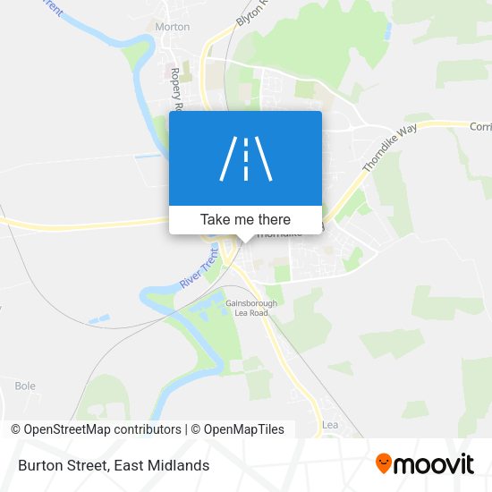 Burton Street map
