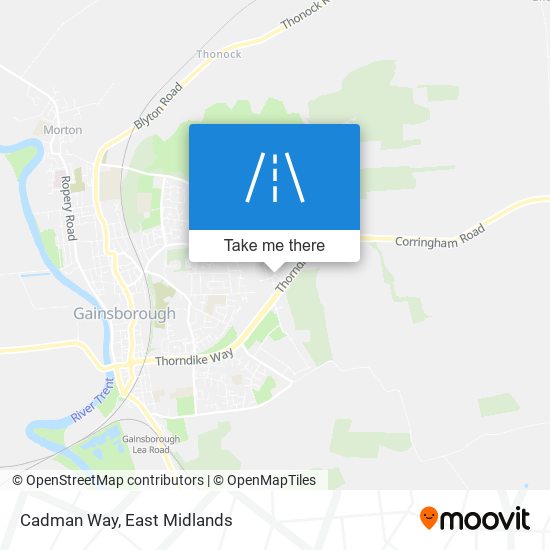 Cadman Way map