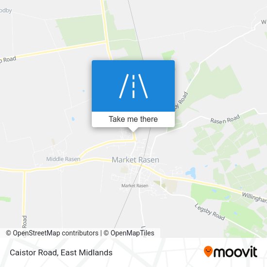 Caistor Road map