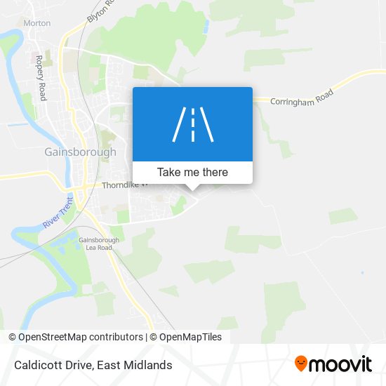 Caldicott Drive map