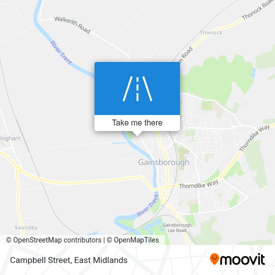 Campbell Street map