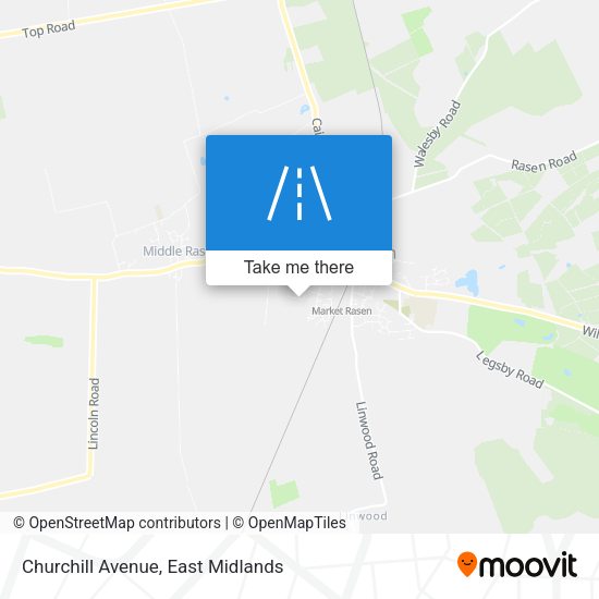 Churchill Avenue map