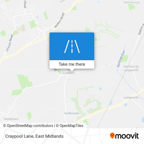 Craypool Lane map