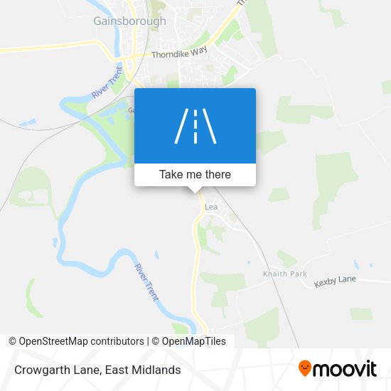 Crowgarth Lane map