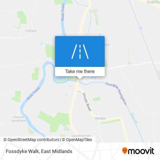 Fossdyke Walk map