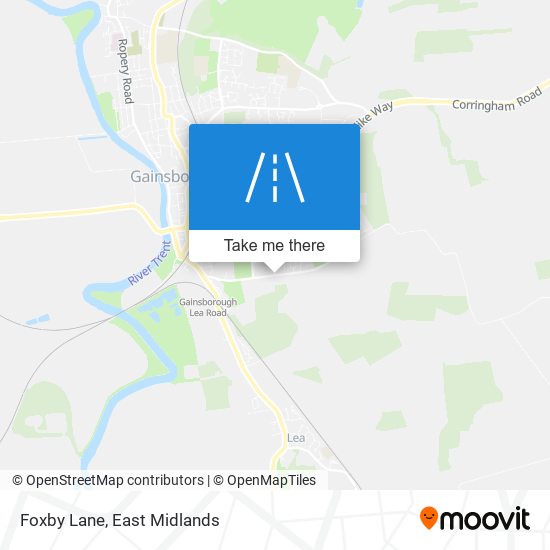 Foxby Lane map