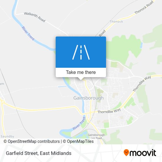 Garfield Street map