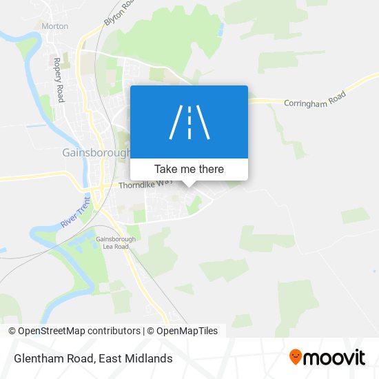 Glentham Road map