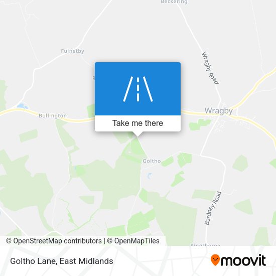 Goltho Lane map