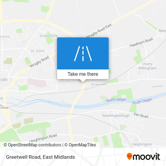 Greetwell Road map