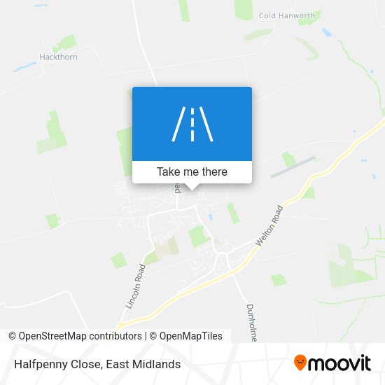Halfpenny Close map