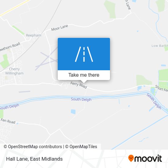 Hall Lane map