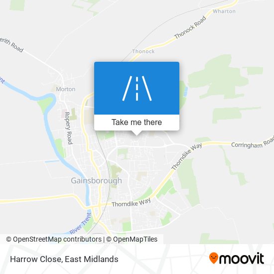 Harrow Close map