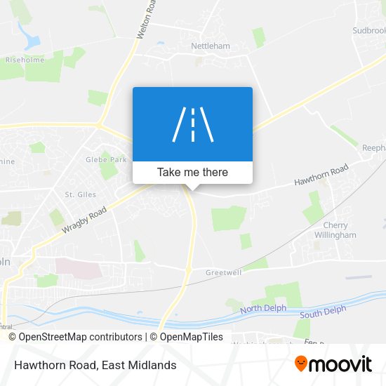 Hawthorn Road map