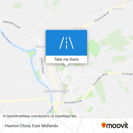 Hawton Close map