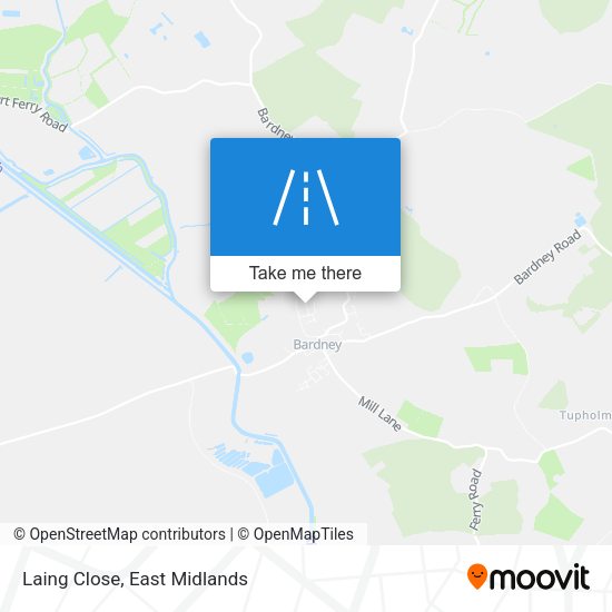 Laing Close map