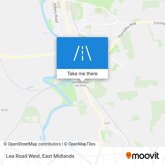 Lea Road West map