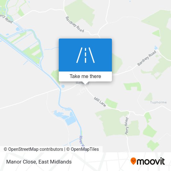 Manor Close map