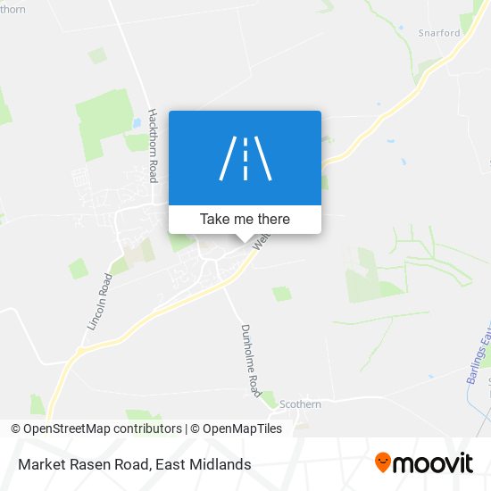 Market Rasen Road map