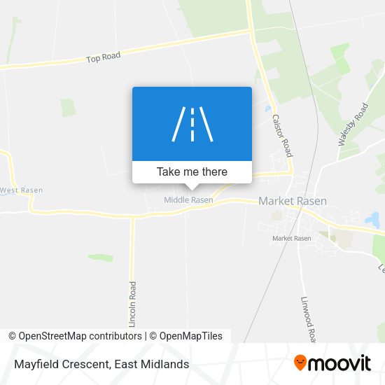 Mayfield Crescent map