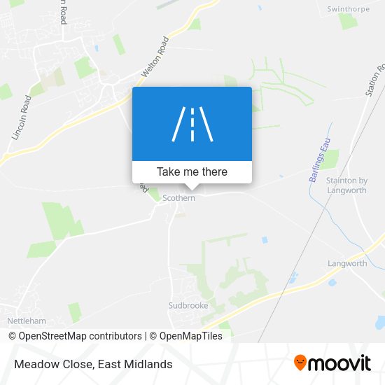 Meadow Close map