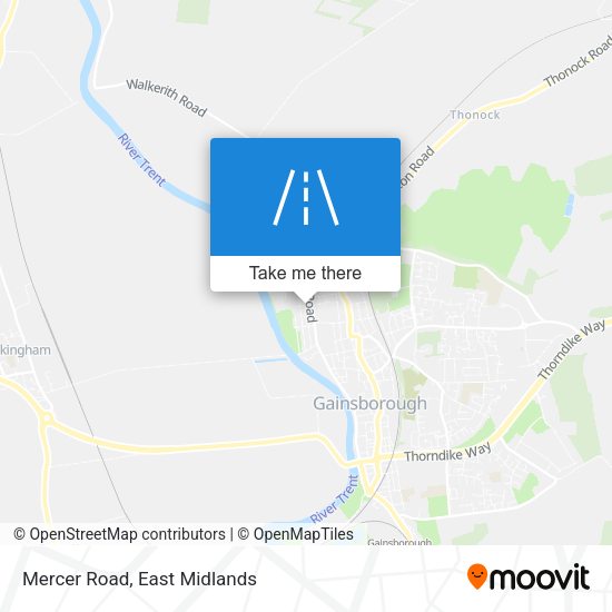 Mercer Road map