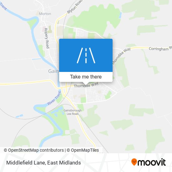 Middlefield Lane map