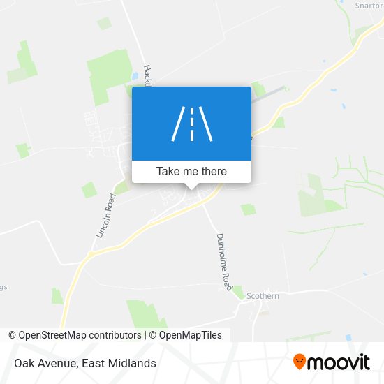 Oak Avenue map