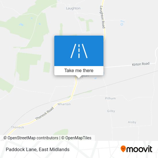 Paddock Lane map