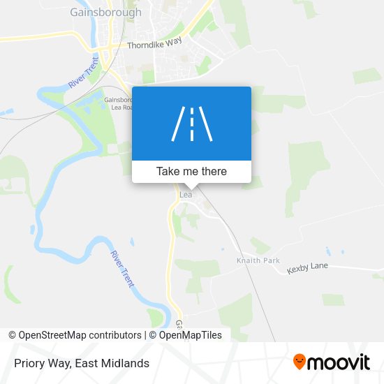 Priory Way map
