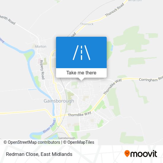 Redman Close map