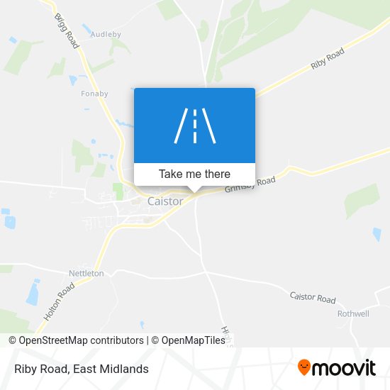 Riby Road map